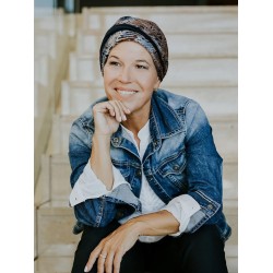 Turban Nora - Magic Skyline  - cancer hat / alopecia headwear Turban Nora - Magic Skyline  - cancer hat / alopecia headwear