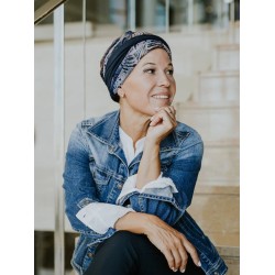 Turban Nora - Magic Skyline  - cancer hat / alopecia headwear Turban Nora - Magic Skyline  - cancer hat / alopecia headwear