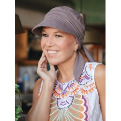 Cap Sofia Dusty Brown - chemotherapy headwear / alopecia cap  Cap Sofia Dusty Brown - chemotherapy headwear / alopecia cap