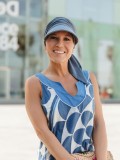 Cap Sofia Dusty Blue - chemotherapy headwear / alopecia cap 