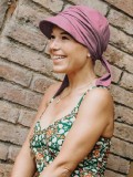 Cap Sofia Pink - chemotherapy headwear / alopecia cap 