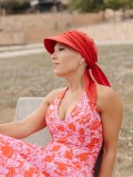 Cap Sofia Dark Red - chemotherapy headwear / alopecia cap 