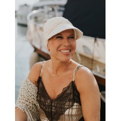 Cap Sonia Creme - chemo cap / alopecia cap