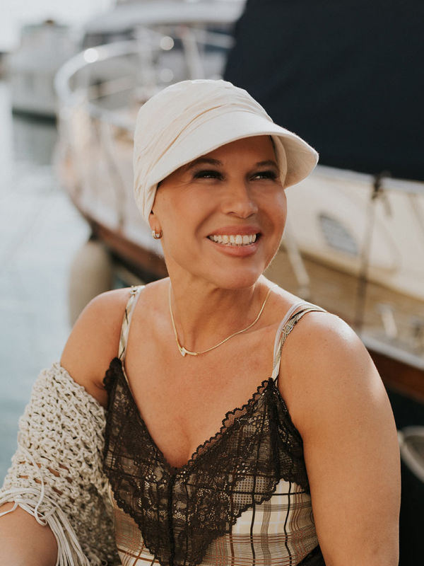 Cap Sonia Creme - chemo cap / alopecia cap
