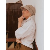 Cap Sonia Grey khaki - chemo cap / alopecia cap