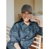 Cap Sonia Grey melange - chemo cap / alopecia cap