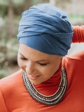 Top Susan  Ocean Blue   - cancer hat / alopecia headwear