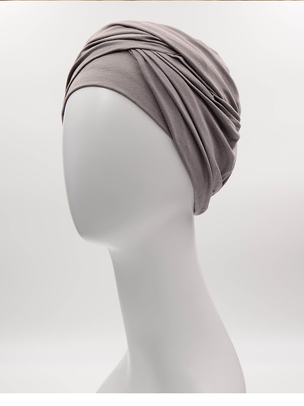 Top Susan Stone Grey  - cancer hat / alopecia headwear