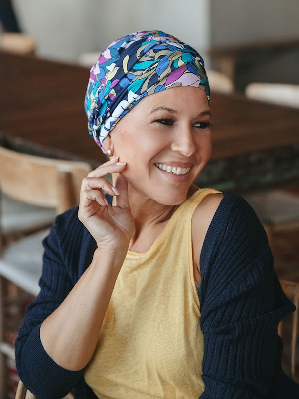 Top Susan Eclectic Garden - cancer hat / alopecia headwear