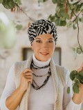 Top Susan Zebra Savanna - cancer hat / alopecia headwear