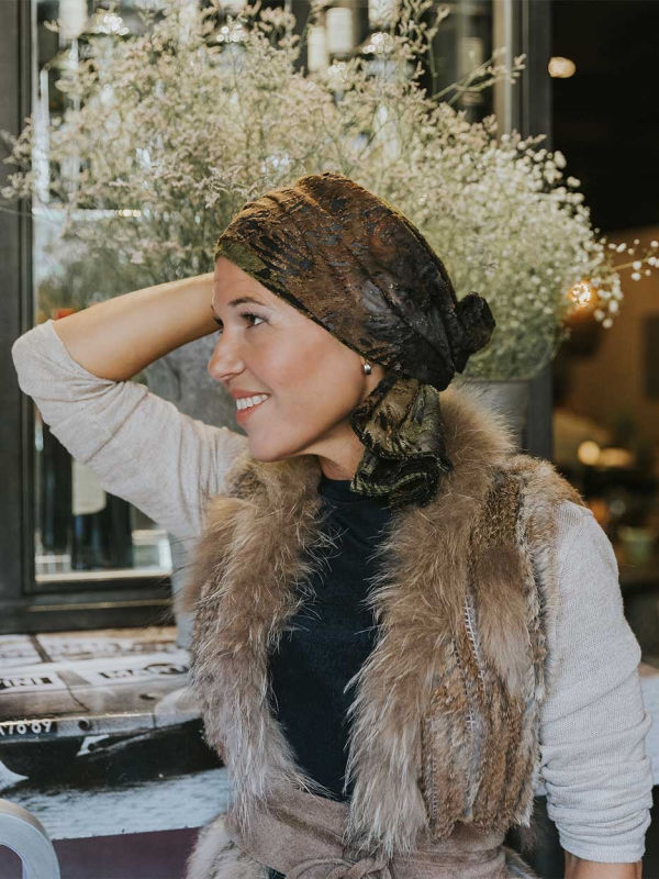 Headscarf Tania Nature Soul - chemo headwear / alopecia headscarf