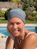 chemo mutsjes zwemmen - zwem mutsje staal blauw - badmuts