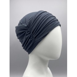 Swim cap Steel Blue - chemo headwear / alopecia headwear