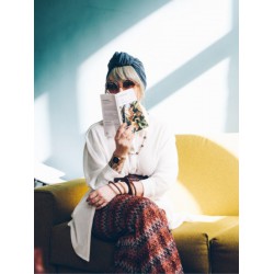 Les Franjynes - fringe - Meryl - hairpiece with chemo hat