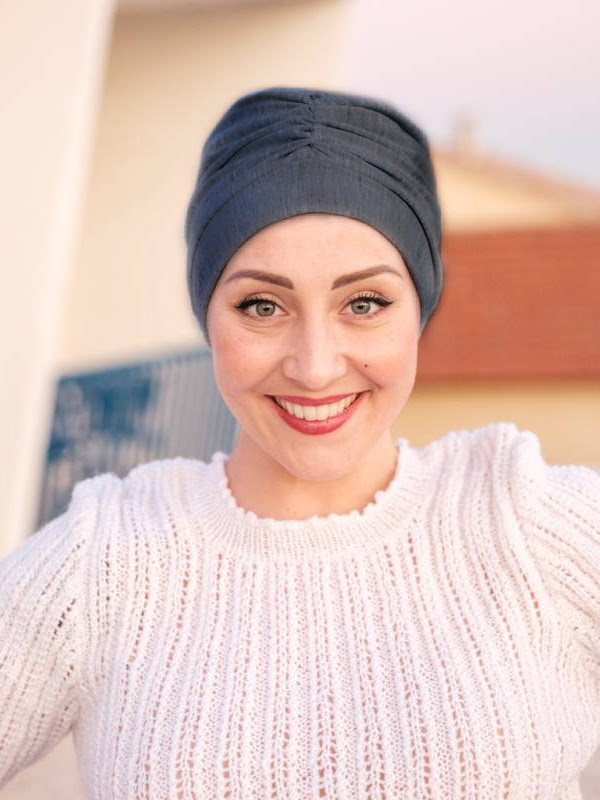 Turban Toutan Grey - chemo hat 