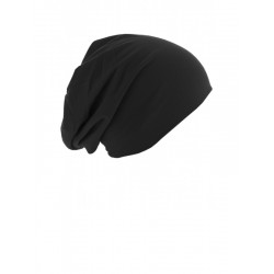 Top beanie  jersey 10285 black - chemo hat / alopecia hat