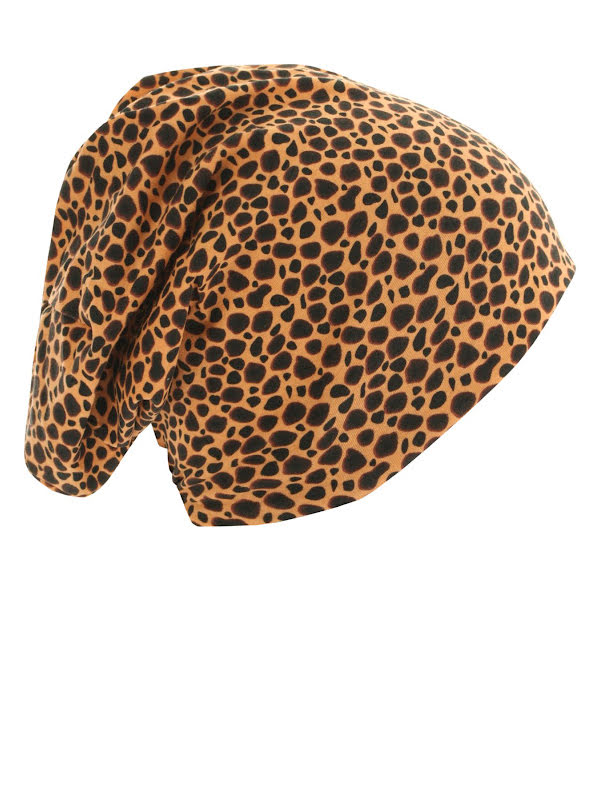 Top Cheetah black - chemo muts / alopecia mutsje