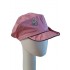 Kids Cap bakerboy Button pink and brown