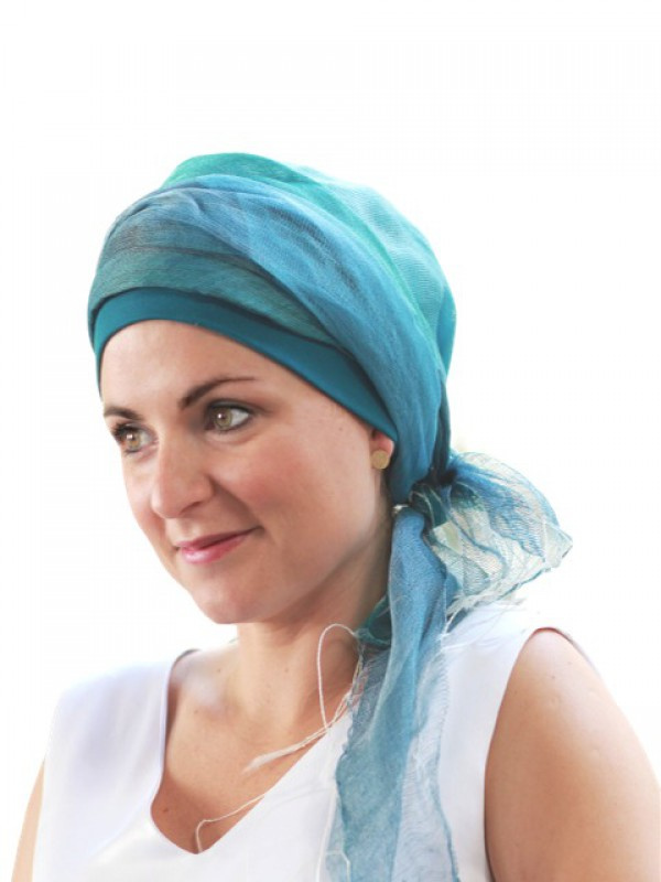 Scarf-band Ocean - chemo scarf / alopecia scarf