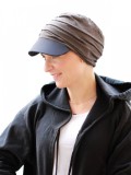Pet Diane Brown/Black - chemo hat / alopecia hat Pet Diane Brown/Black - chemo mutsje / alopecia mutsje - EN