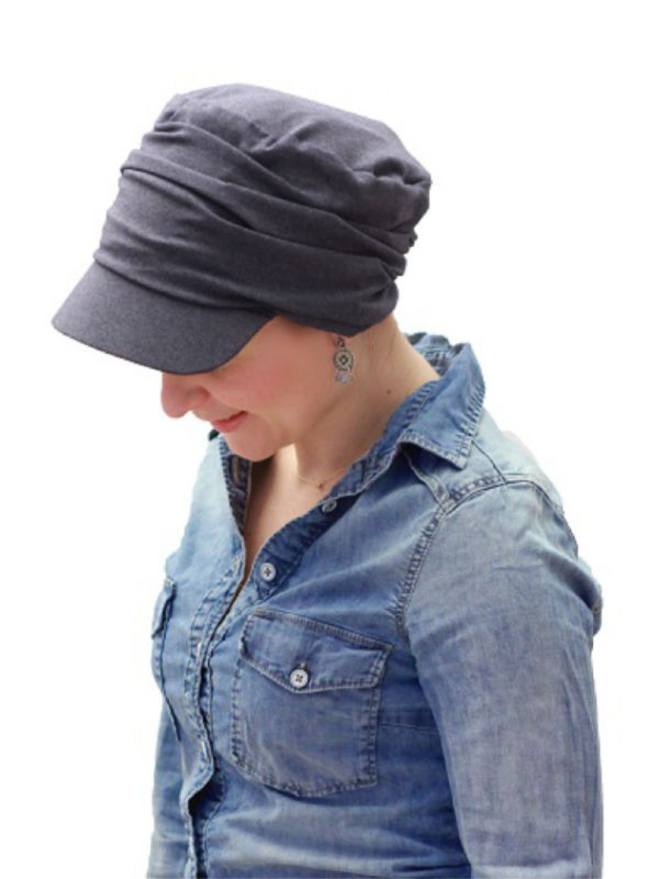 Cap Diane Jeans - chemo hat / alopecia headwear
