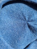 Beret Eva - Blue - chemo hat / alopecia beret