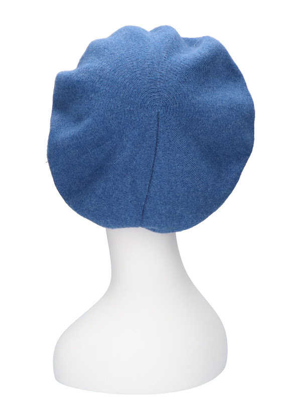 Beret Eva - Blue - chemo hat / alopecia beret