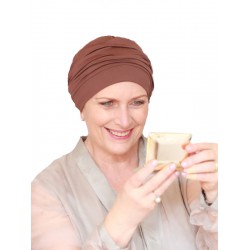 Comfortable hat Iris Brown - chemo headcover / alopecia hat Comfortable hat Iris Brown - chemo headcover / alopecia hat