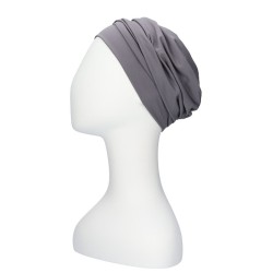 Comfortabele chemo mutsjes -  mutsje Iris Grijs - chemo muts zomer