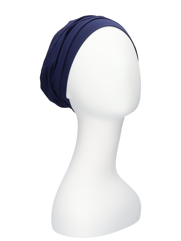 Comfortable Hat Iris Navy - chemo cap / Alopecia hat