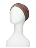 Comfortable hat Iris Taupe - chemo hat / alopecia hat