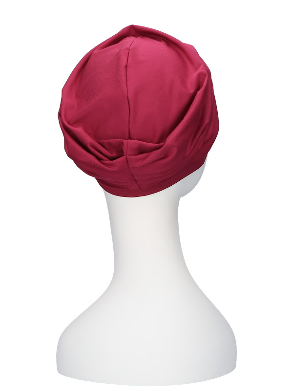 Comfortable hat Iris Raspberry - chemo hat / alopecia hat