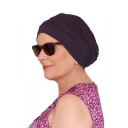 Comfortable hat Iris Aubergine - chemo hat / alopecia hat Comfortable hat Iris Aubergine - chemo hat / alopecia hat
