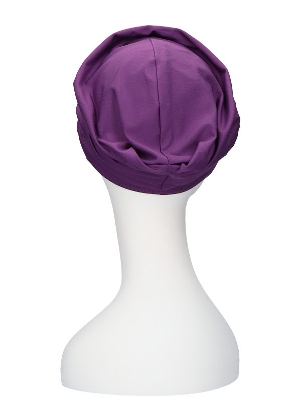 Comfortable hat Iris Purple - chemo hat / alopecia hat