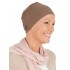 Chemo slaapmuts Elisa Taupe - chemo mutsjes Lookhatme / alopecia mutsje