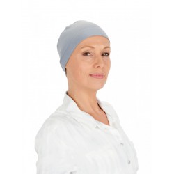 Sleep Cap Elisa Grey-Blue - chemo hat / alopecia hat