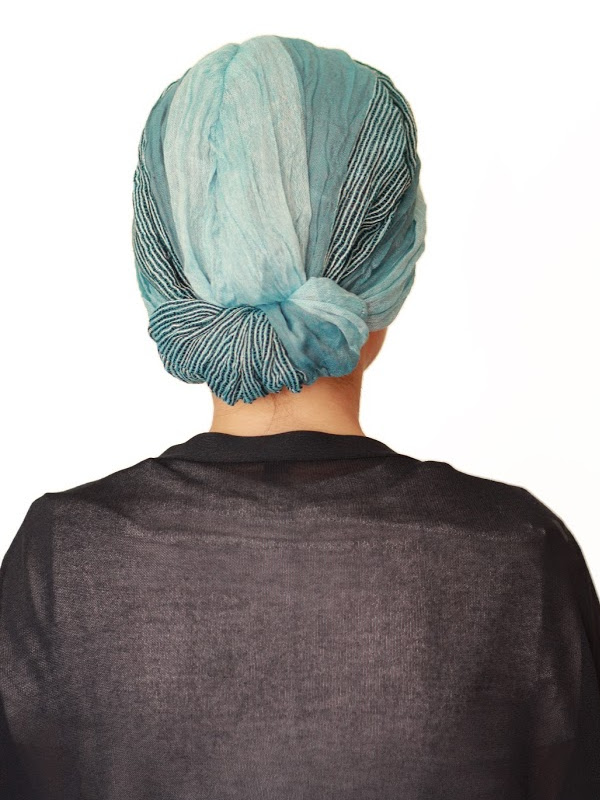 Top Mano Ocean Stripes - chemo hat / alopecia hat Top Mano Ocean Stripes - chemo mutsje / alopecia mutsje - EN