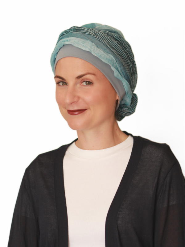 Top Mano Ocean Stripes - chemo hat / alopecia hat Top Mano Ocean Stripes - chemo mutsje / alopecia mutsje - EN