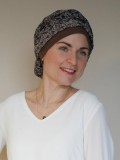 Top Mano Shiny Brown - chemo hat / alopecia hat