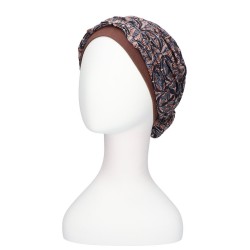 Top Mano Shiny Brown - chemo hat / alopecia hat