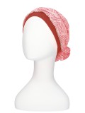 Top Mano Red white - chemo hat / alopecia headwear