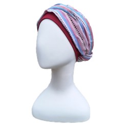 Top Mano Ikat Pink - alopecia / chemo headwear Top Mano Ikat Pink - alopecia / chemo headwear