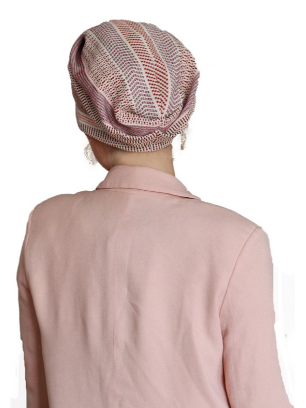 Hat Maya pink/red - chemotherapy headwear / alopecia hat Hat Maya pink/red - chemotherapy headwear / alopecia hat