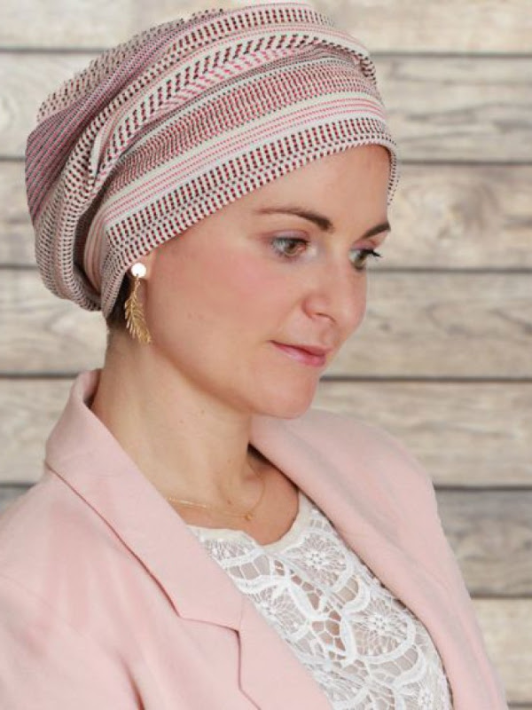Hat Maya pink/red - chemotherapy headwear / alopecia hat Hat Maya pink/red - chemotherapy headwear / alopecia hat