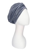 Hat Maya Design Blue/grey - chemo headwear / alopecia headcover