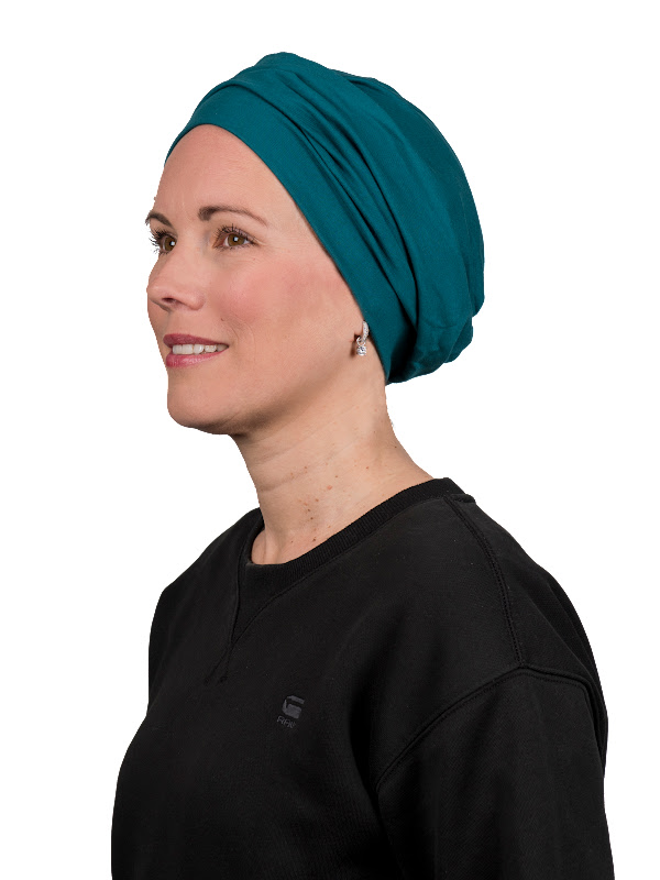 Hat Maya Petrol uni - chemo headwear / alopecia headcover
