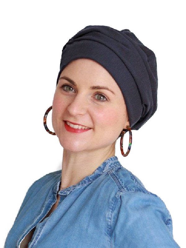 Hat Maya Navy - cancer hat / alopecia headwear