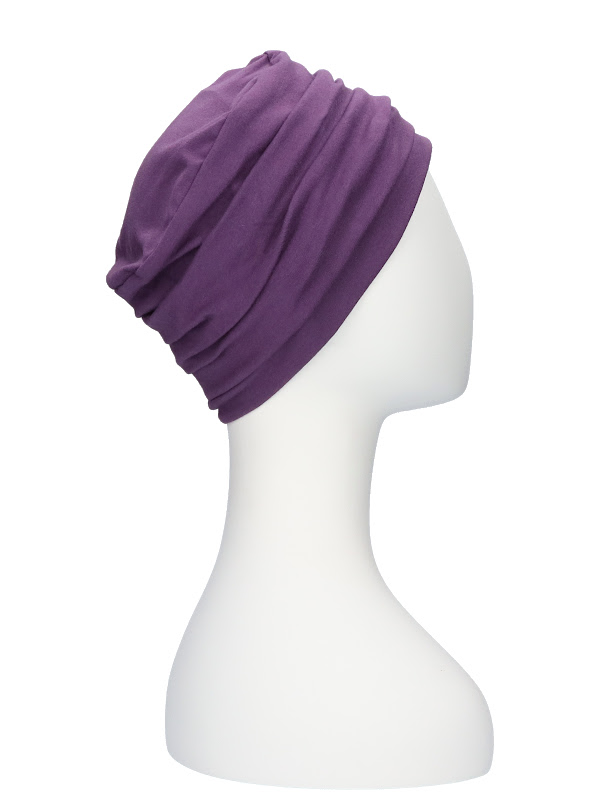 Top Noa Purple - cancer hat / alopecia headwear