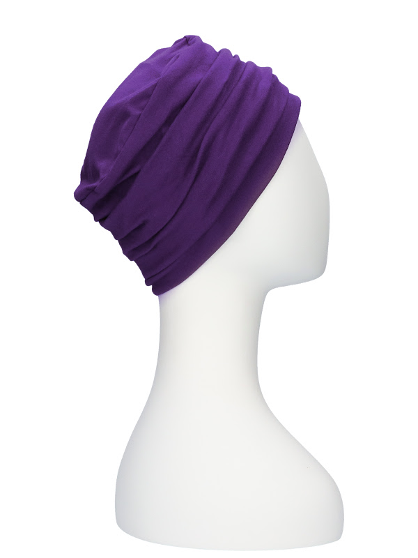 Top Noa Purple - cancer hat / alopecia headwear