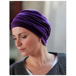 Top Noa Purple - cancer hat / alopecia headwear Top Noa Purple - cancer hat / alopecia headwear
